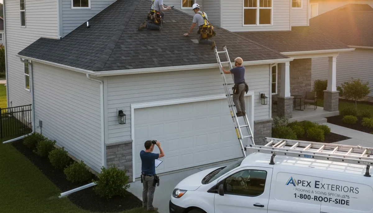 Professional roof inspection in Boston MA by vinyl siding experts at Next Level Exteriors